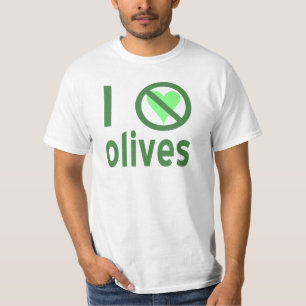 T-shirt Je déteste les olives (vertes) pour hommes