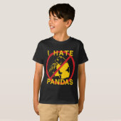 T-shirt Je déteste les pandas (Devant entier)