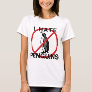 T-shirt Je déteste les pingouins