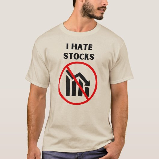 T-shirt Je déteste les stocks (Devant)