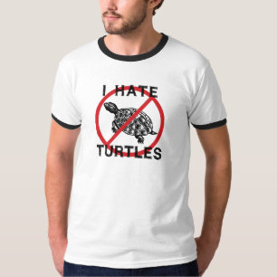 T-shirt Je déteste les tortues