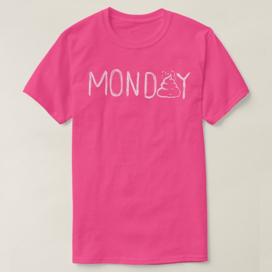 T-shirt Je déteste lundi (Design devant)