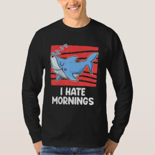 T-shirt Je Déteste Matin Morgenmuffel Mauvaise Humeur Somm