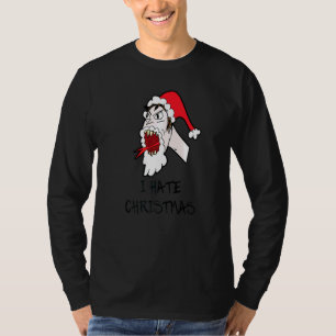 T-shirt Je déteste Noël langue de serpent anti
