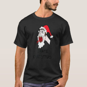T-shirt Je déteste Noël langue de serpent anti
