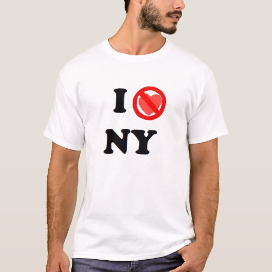 T-shirt je déteste ny (Devant)