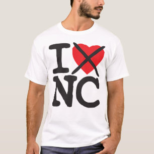 T-shirt Je déteste OR - la Caroline du Nord