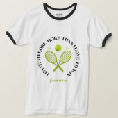T-shirt Je déteste perdre plus que j'aime gagner un T-shir (Design devant)