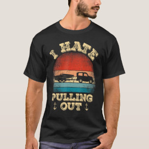 T-shirt Je Déteste Sortir Retro Bateau Capitaine