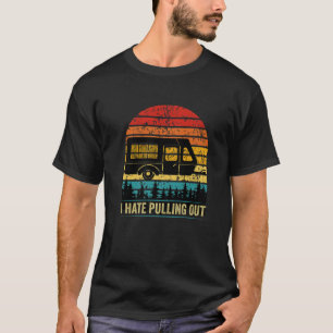 T-shirt Je déteste tirer Funny Caravan Camping RV Trailer