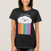 T-shirt Je déteste tout le monde drôle Kawaii Cloud (Devant)