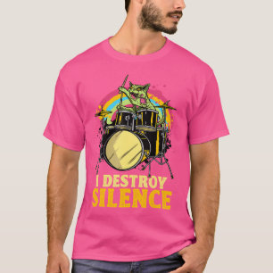 T-shirt Je détruit le tambour silencieux