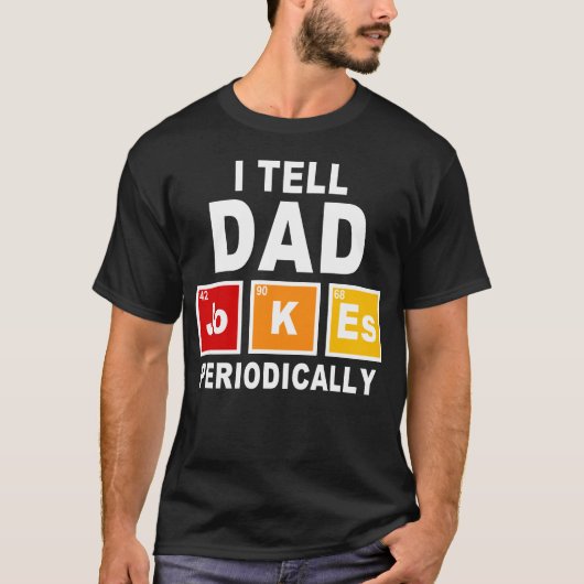 T-shirt je dis à papa blagues (Devant)