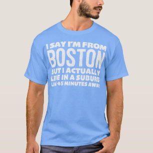 T-shirt Je Dis Moi De Boston Humoristique Typographie Desi