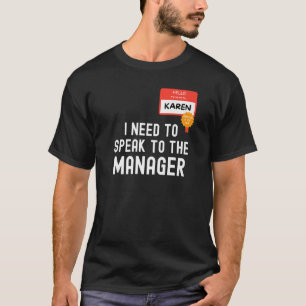T-SHIRT JE DOIS PARLER AU DIRECTEUR FUNNY HALLOWEEN COS
