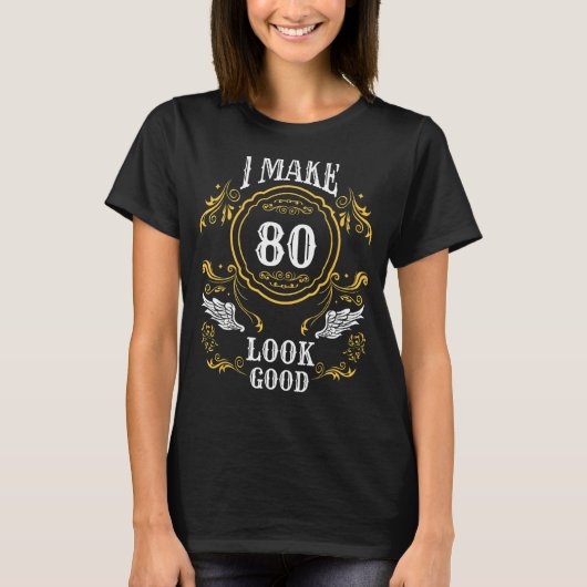 T-shirt Je Fais 80 Beau Anniversaire Hommes De 80E Anniver (Devant)