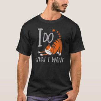 T-shirt Je Fais Ce Que Je Veux Avec Mon Chat