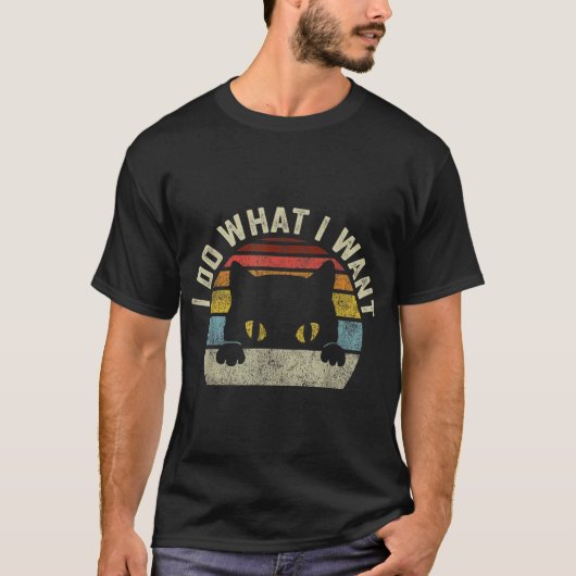 T-shirt Je Fais Ce Que Je Veux Chat (Devant)
