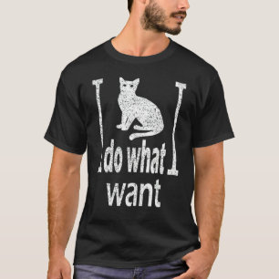 T-shirt Je Fais Ce Que Je Veux Chat Café Chat Noir Tasse R