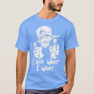 T-shirt Je Fais Ce Que Je Veux Le Primate De Singe Lover J
