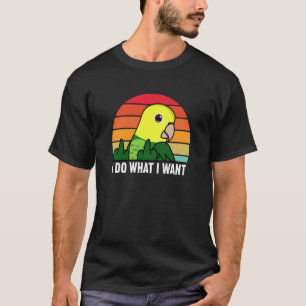 T-shirt Je fais ce que je veux perroquet Je double tête ja