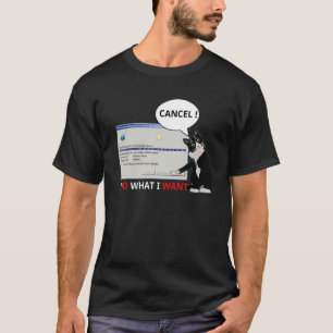 T-shirt Je Fais Ce Que Je Veux Tuxedo Cat Annuler le téléc