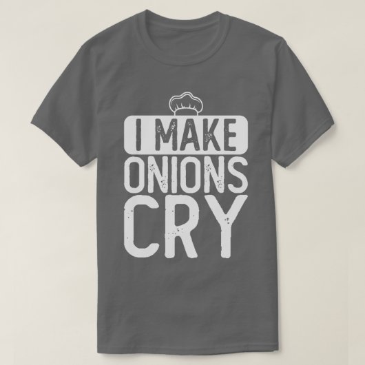 T-shirt Je fais cuire des oignons (Design devant)