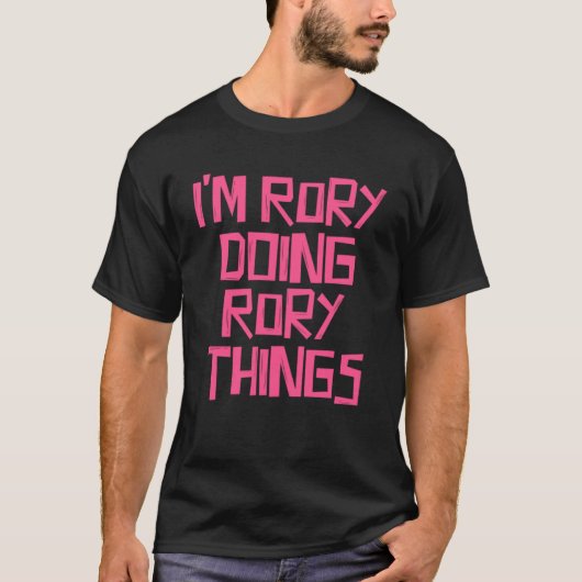T-shirt Je fais des choses à Rory (Devant)