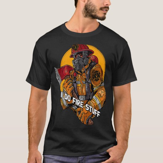 T-shirt Je fais des pompiers pompier Humour pompier (Devant)