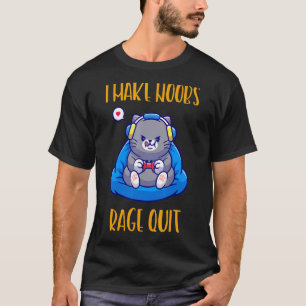 T-shirt Je fais des travaux Rage Quitter le texte