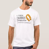 T-shirt Je Fais Disparaître Churros. Quel est ton super po (Devant)