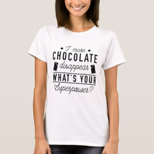 T-shirt Je fais disparaître le chocolat