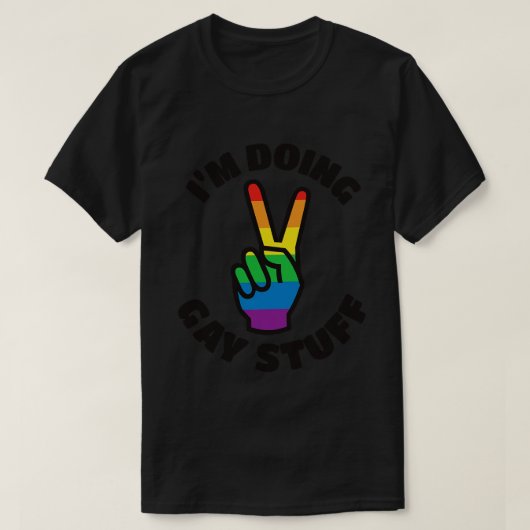 T-shirt Je Fais Du Gay Stuff (Design devant)