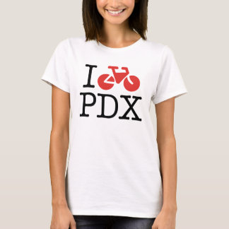 T-shirt Je fais du vélo la chemise des femmes de Portland