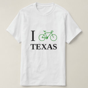 T-shirt Je fais du vélo le TEXAS (l'icône verte de