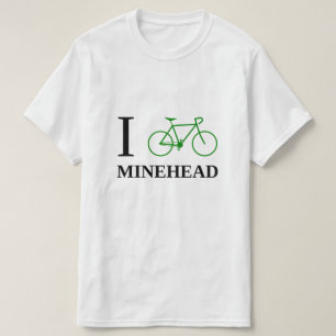 T-shirt Je fais du vélo MINEHEAD (l'icône verte de