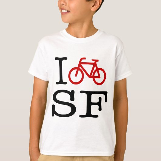 T-shirt Je fais du vélo SF (Devant)