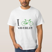 T-shirt Je fais du vélo WAVERLEY (l'icône verte de (Devant)