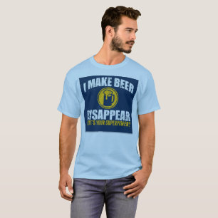 T-shirt Je fais la bière disparaître/T-shirt de la