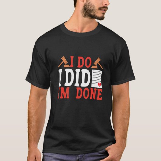 T-shirt Je fais le divorce (Devant)