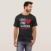 T-shirt Je fais le divorce (Devant entier)