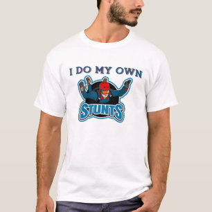 T-shirt Je fais mes propres cascades de parachutisme drôle