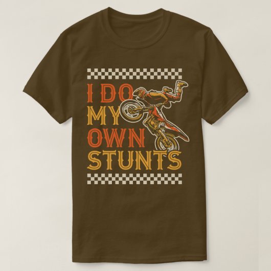 T-shirt Je Fais Mes Propres Pieds Drôle Motorcycle Bik Dir (Design devant)