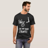 T-shirt Je Fais Mes Propres Stunts Funny VTT Accident Br (Devant entier)