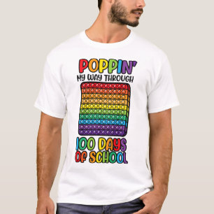 T-shirt Je fais mon chemin à travers 100 jours Fun 100e jo