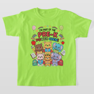 T-shirt "Je fais partie de l’équipe d’alimentation Pre-K!"