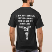T-shirt Je fais pas noir de base (Dos)