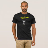 T-shirt Je fais pipi dans la douche (Devant entier)