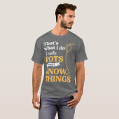 T-shirt Je Fais Pots Poterie Ceramiste Sculpter Boue Cadea (Devant entier)