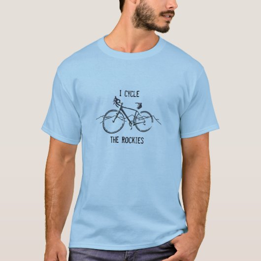 T-shirt Je fais un cycle les Rocheuses (Devant)